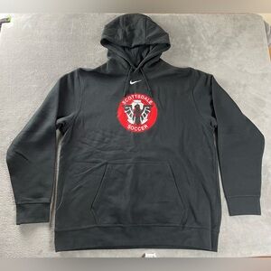 Nike Men's XL Scottsdale Soccer Pullover Training Hoodie Black Swoosh New NWT